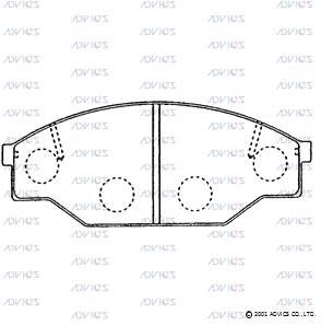 A1N036 Advics Brake Pads