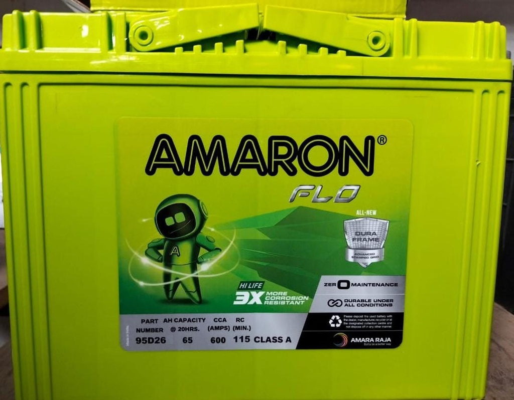 Battery Amaron NS70L SMF 65AH/600