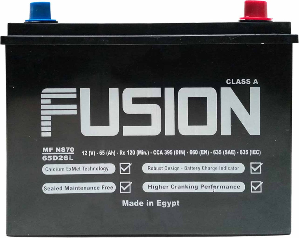 Battery Fusion NS70L SMF 65|550|D26L